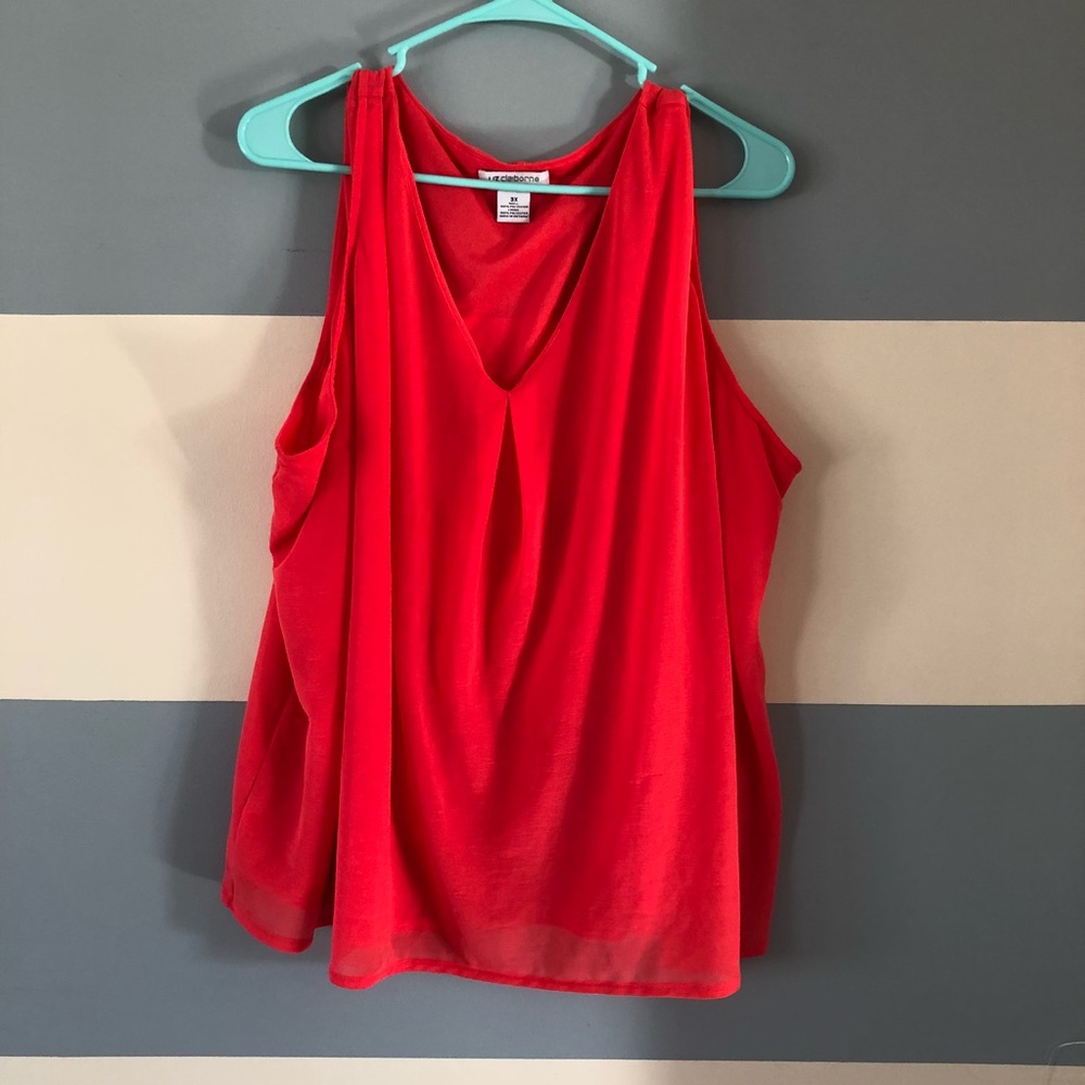 Coral VNeck Blouse